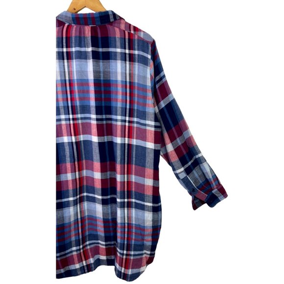 Cannon River Blue Shirt Dress Size: XL - Picture 4 of 4